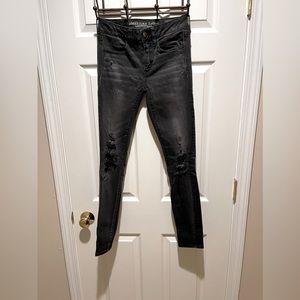 American Eagle Outfitters Super Stretch Distressed Skinny Jeans